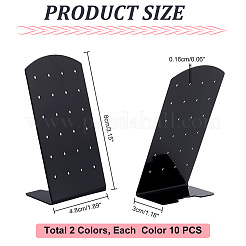 20 шт. 2-цветные акриловые наклонные подставки для сережек EDIS-PH0001-39B