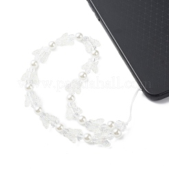 Cinturini mobili con perline di perle a farfalla in acrilico&nbsp;HJEW-JM00813