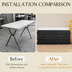 Юбка для стола из ткани&nbsp;AJEW-WH20070-168D