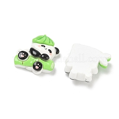 Panda-Cabochons aus undurchsichtigem und transparentem Harz&nbsp;RESI-F067-02