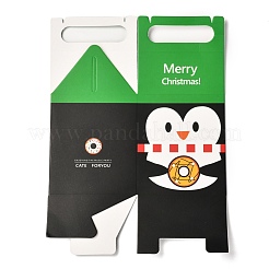 Рождественские тематические бумажные складные подарочные коробки&nbsp;CON-G011-01D