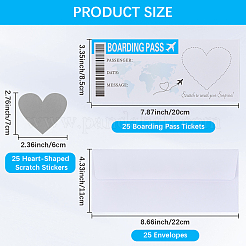 Посадочный талон-сюрприз со скретч-сюрпризом&nbsp;DIY-WH20011-31B
