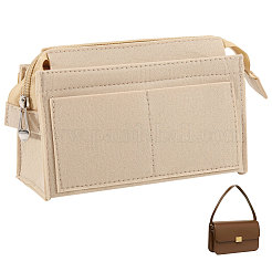 Inserto organizador de monedero de fieltro rectangular&nbsp;DIY-CO0001-11A-01