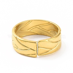 Кольцо-манжета из нержавеющей стали 304 с ионным покрытием (IP) для женщин&nbsp;RJEW-C053-05G