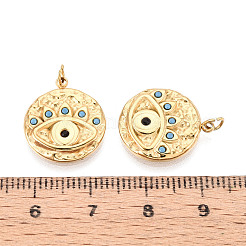 Подвески из нержавеющей стали 304 с паве из стразов&nbsp;STAS-T069-72