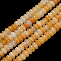 Природный Топаз нефрита бисер нитей G-L635-A16-4x2mm