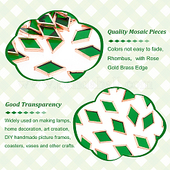 30 шт. цветной стеклянной мозаичной плитки DIY-OC0009-43B