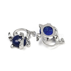Gefärbte natürliche Lapislazuli-Kätzchenanhänger&nbsp;G-J386-C17-22