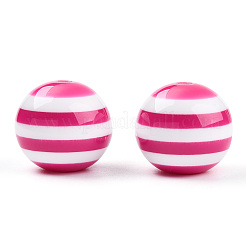 Полосатые бусины из смолы RESI-TAC0017-09D