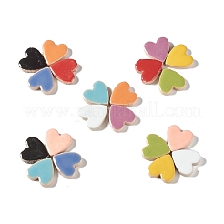 Сердце мозаика плитка фарфор кабошоны DIY-P045-10