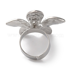 Кольца-манжеты из цветочного сплава для женщин RJEW-U028-01P