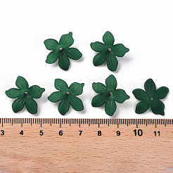 Матовые акриловые колпачки из бисера MACR-S371-05A-735