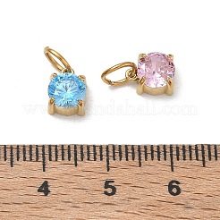Pendentifs en acier inoxydable 304 pavés de zircones cubiques&nbsp;CU-CBABCF3-04G
