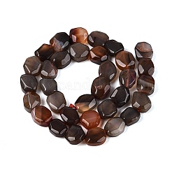 Brins de perles d'agate naturelle teintes et chauffées&nbsp;G-N359-15A-07