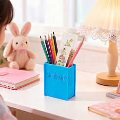 Lesezeichenhalter aus Kunststoff in Buchform&nbsp;AJEW-WH0596-545B