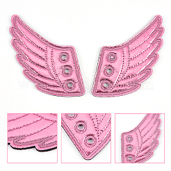 3 пара двухцветной ткани с фетровыми украшениями для обуви DIY-GF0003-64C