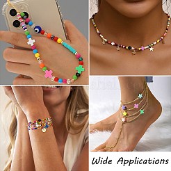 200шт 6 цвета бусины из полимерной глины ручной работы&nbsp;CLAY-CJ0002-05