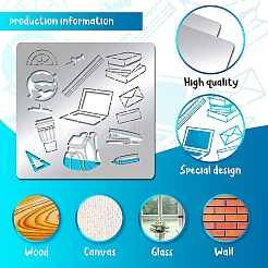 Трафареты для штампов из нержавеющей стали DIY-WH0279-104