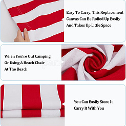 2 шт. полосатая ткань для стульев AJEW-GF0012-02A