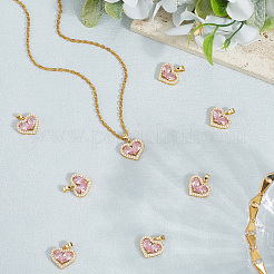 8шт латунные подвески с микропаве и кубическим цирконием&nbsp;FIND-BBC0004-28C-02