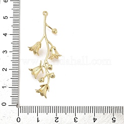 Подвески из латуни с объемными цветами&nbsp;KK-V006-02G-01