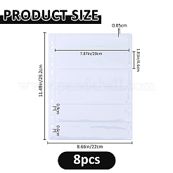 Sachets d'échantillons en PVC à 6 compartiment&nbsp;AJEW-WH0871-06C