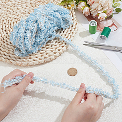 15 ярд полиэстеровой кружевной отделки&nbsp;SRIB-PH0001-57A