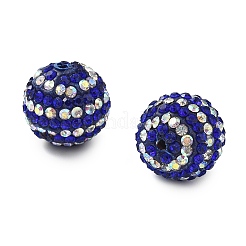 Полосатый узор полимерная глина стразы бусины CLAY-NH0001-01J