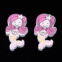 Набивные натуральные деревянные бусины WOOD-S055-30B