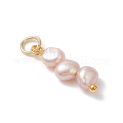 Подвески из натурального барочного жемчуга кеши&nbsp;PALLOY-JF04814-03