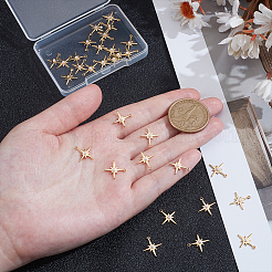 30 шт. подвески из латуни и АБС-пластика с имитацией жемчуга&nbsp;KK-UN0005-35