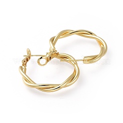 Orecchini a cerchio in ottone&nbsp;EJEW-L234-01G