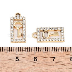 Подвески со стразами из сплава с ультрафиолетовым покрытием&nbsp;ALRI-N058-14KCG