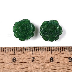 Perles sculptées en jade blanc naturel teinté&nbsp;G-Q601-41C-01