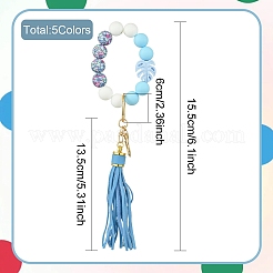 Брелок из силиконовых бусин&nbsp;KEYC-YW00193-01