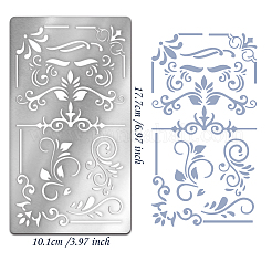 Трафареты для резки металла в стиле ретро из нержавеющей стали DIY-WH0242-285