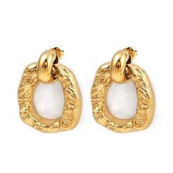 Серьги-гвоздики из нержавеющей стали 304 с подвесками EJEW-K268-27G