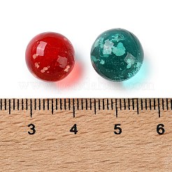 Perline luminose trasparenti realizzate a mano con la tecnica del lampwork&nbsp;LAMP-F045-02C
