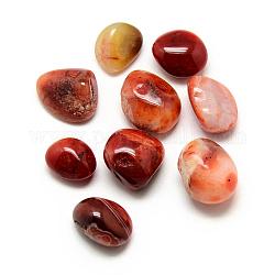 Perline in pietra naturale di carnelian, pietra burrattata, pietre curative per il bilanciamento di 7 chakra, cristalloterapia, meditazione, reiki, pepite, Senza Buco / undrilled, 19~30x15~24x10~19mm