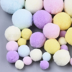 DIY-Puppe Handwerk Polyester hochelastische Pompon Ball, Runde, Mischfarbe, 7~29 mm