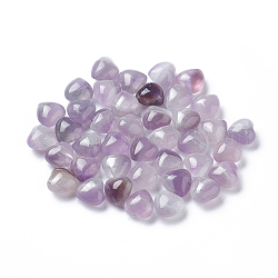 Natural Amethyst Heart Love Stone, Pocket Palm Stone for Reiki Balancing, 15x15.5x10mm