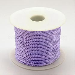 Braided Nylon Thread, Medium Purple, 2mm, about 54.68 yards(50m)/roll
