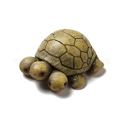 Decorazione dell'esposizione domestica della resina della tartaruga, kaki scuro, 48x46x19.5mm