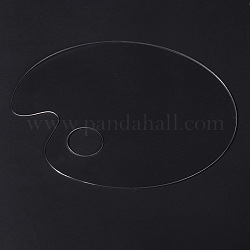Palette acrylique, fournitures de peinture, ovale, clair, 30x20 cm