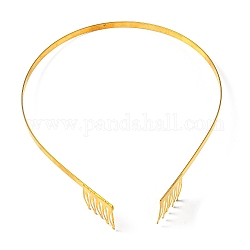 Risultati della fascia per capelli in ottone, oro, 4.5~25mm, diametro interno: 115x140mm