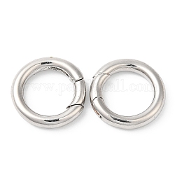 Латунные пружинные кольца, без кадмия и без свинца, долговечный, кольцо, платина, 15x14.5x3 мм