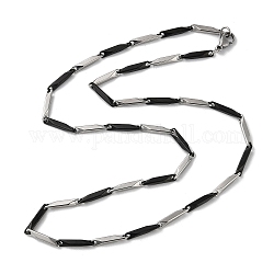 201 collane con catena a maglie in acciaio inossidabile per uomo donna, nero, 19.76 pollice (50.2 cm)
