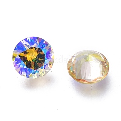 Cabochons en zircone cubique à dos pointu, forme de diamant à facettes, le paradis brille, 8x4.5mm