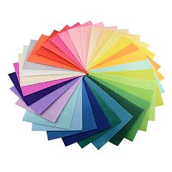 Нетканые ткани вышивка иглы войлока для DIY ремесел, прямоугольные, разноцветные, 29.8~30x19.8~20x0.1 см, около 40 шт / упаковка