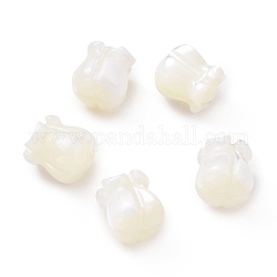 Perle trochid naturali / conchiglie trochus, tulipa, bianco antico, 9x8mm, Foro: 1 mm